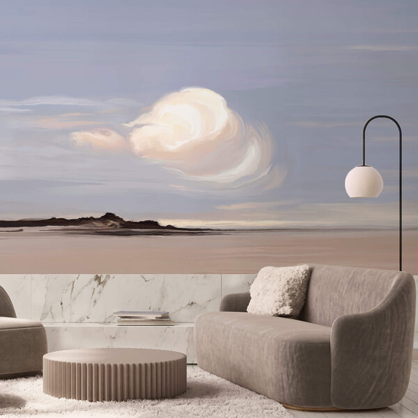 Weiße Wolke am Himmel