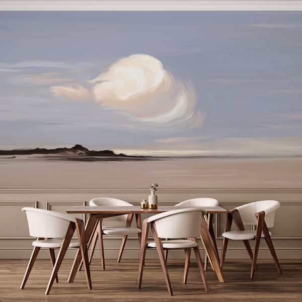 Weiße Wolke am Himmel