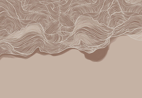 Brown and white wavy pattern