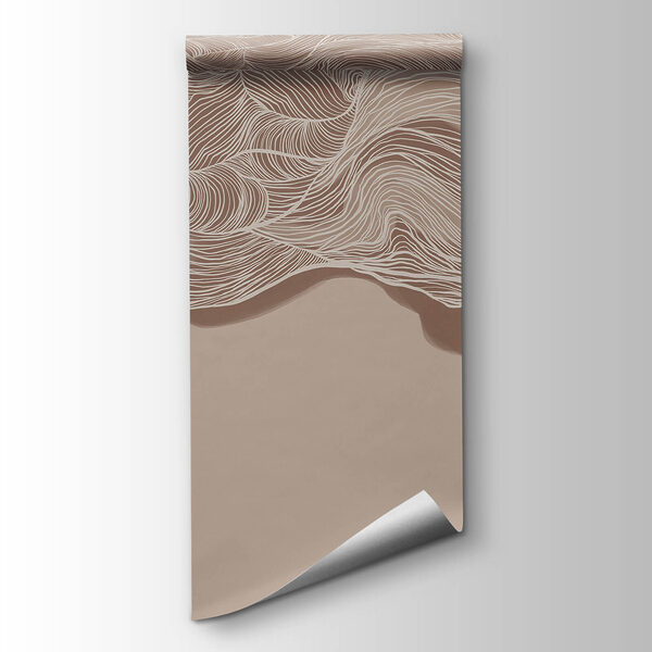 Brown and white wavy pattern