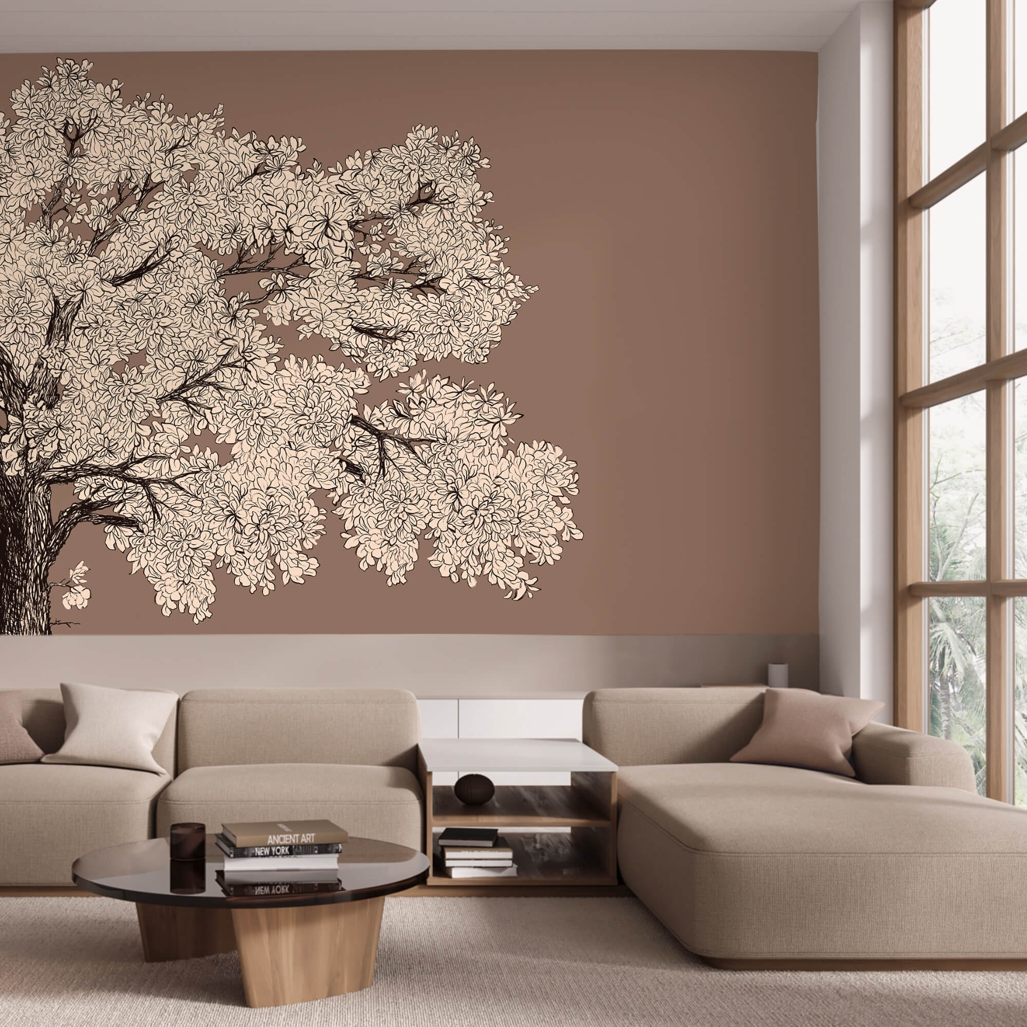 Baum mit weißen Blüten