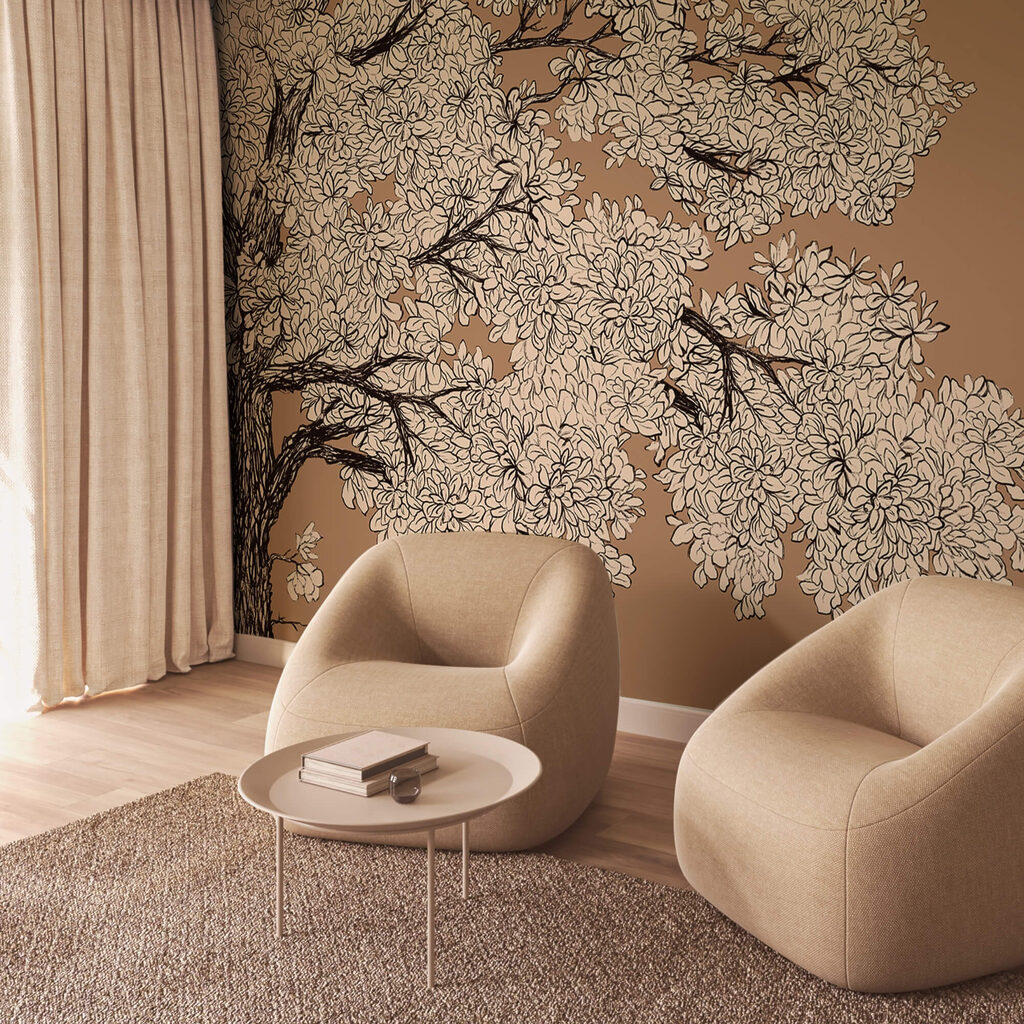 Baum mit weißen Blüten Baum mit weißen Blüten