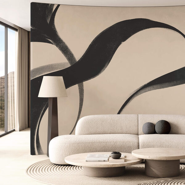 Schwarz-Weiß-Bild von Wellen Schwarz-Weiß-Bild von Wellen