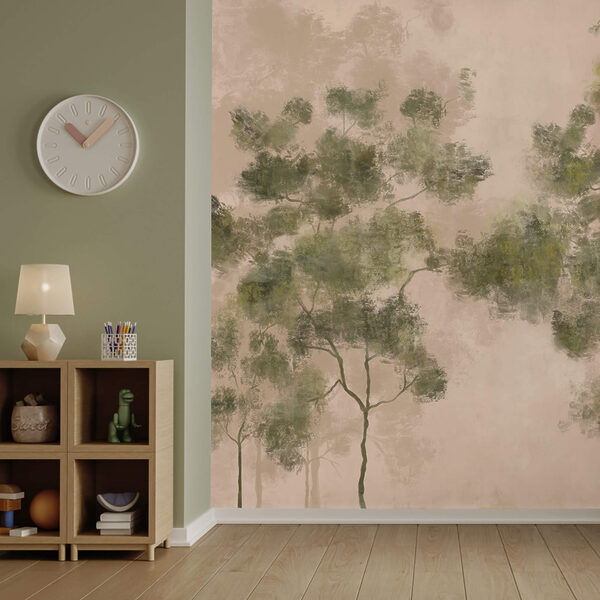 Gruppe von Bäumen mit grünen Blättern Gruppe von Bäumen mit grünen Blättern