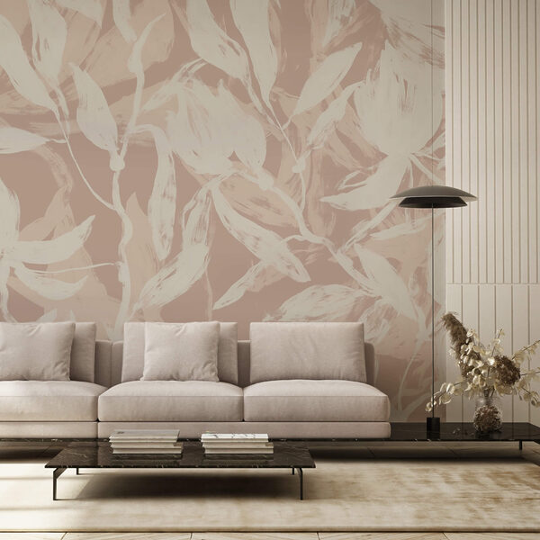 Zarte Blätter auf weichem Hintergrund