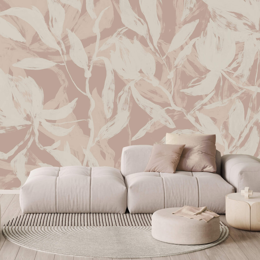 Zarte Blätter auf weichem Hintergrund