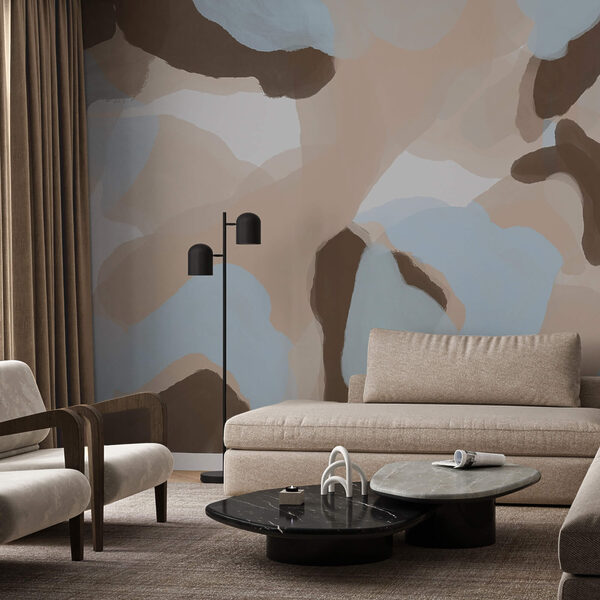 Abstrakte Formen in sanften Farben Abstrakte Formen in sanften Farben