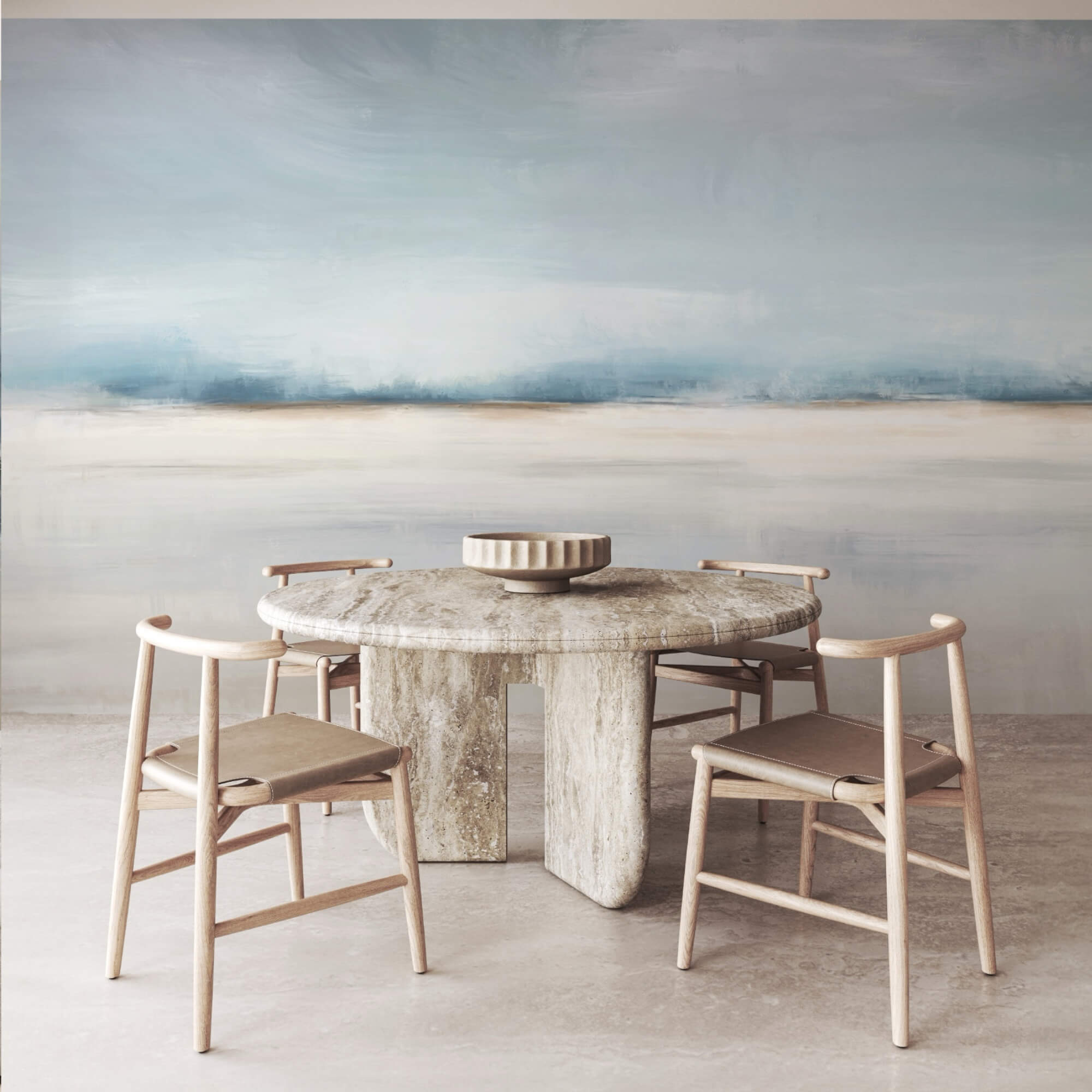 Landschaft mit bewölktem Himmel