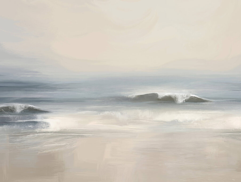 Waves crashing on a beach Waves crashing on a beach