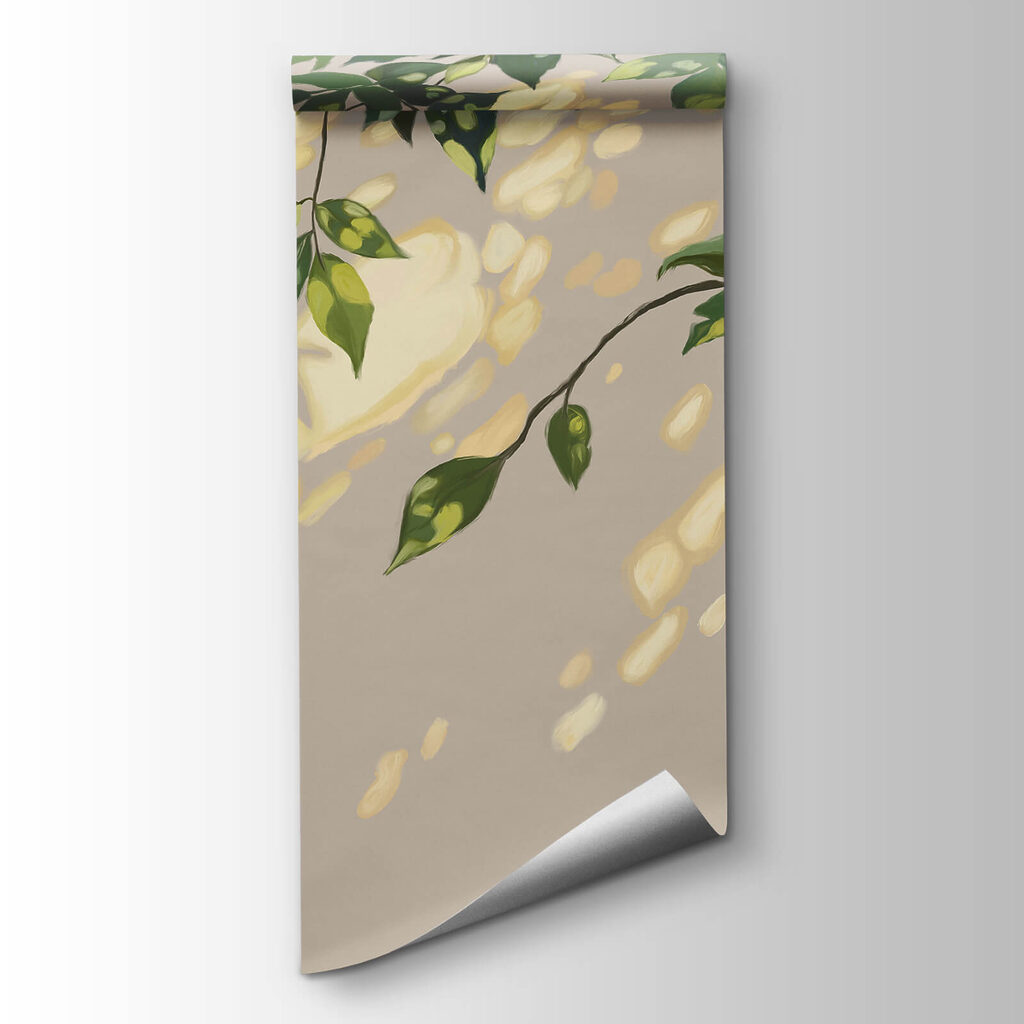 Branch with leaves on it