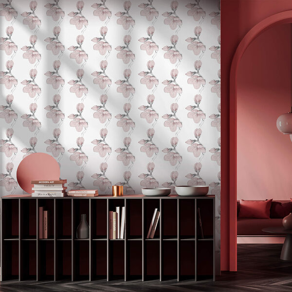 Blumenmuster auf weißem Hintergrund