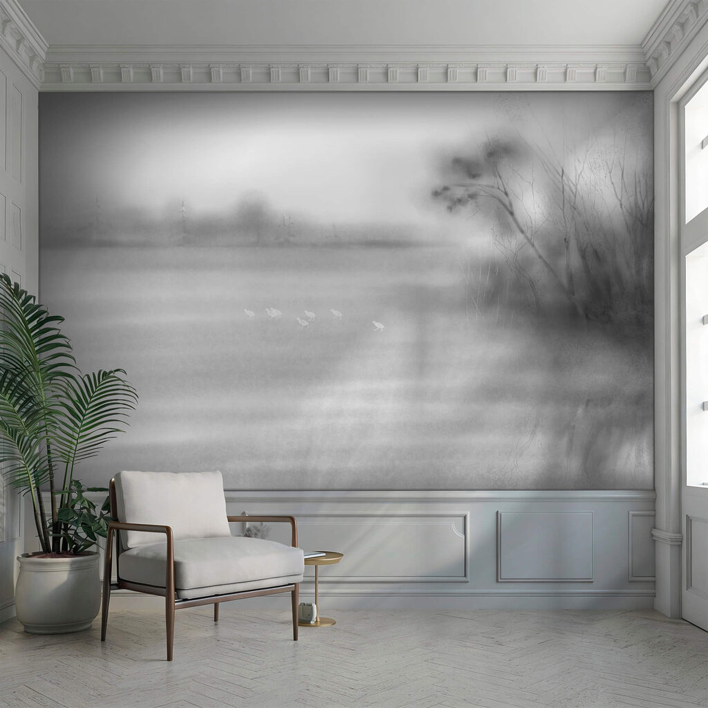 Vögel auf einem Feld Vögel auf einem Feld