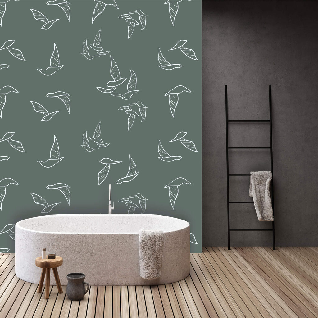 Muster fliegender Vögel