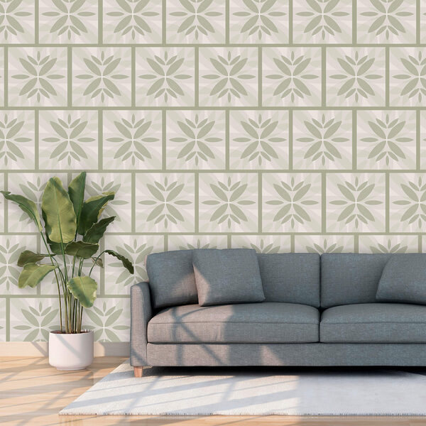 Blumenmuster an einer Wand Blumenmuster an einer Wand