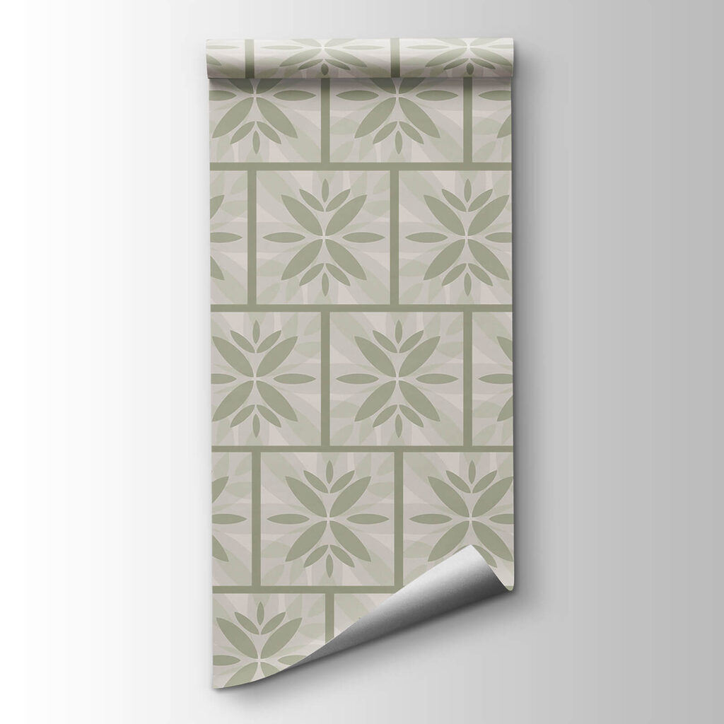 Pattern of flowers on a wall Pattern of flowers on a wall