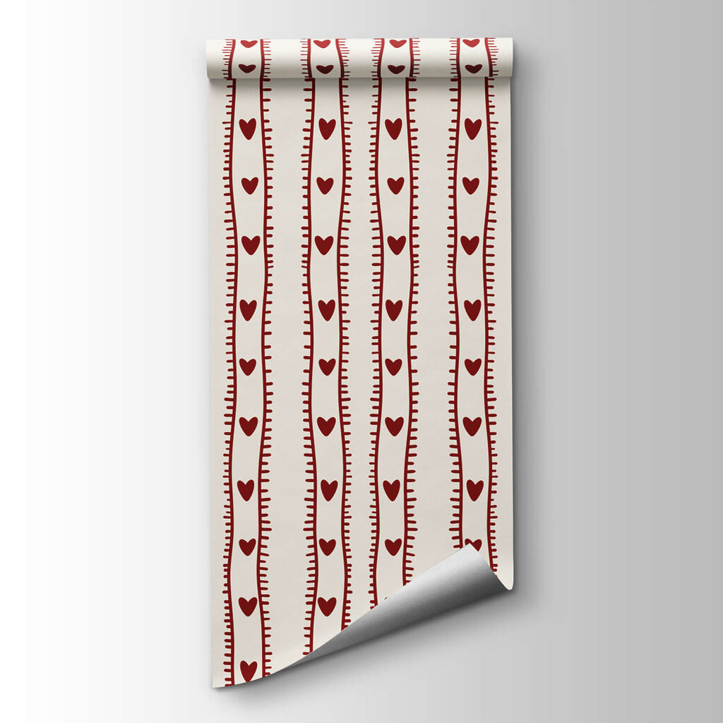 Red and white pattern