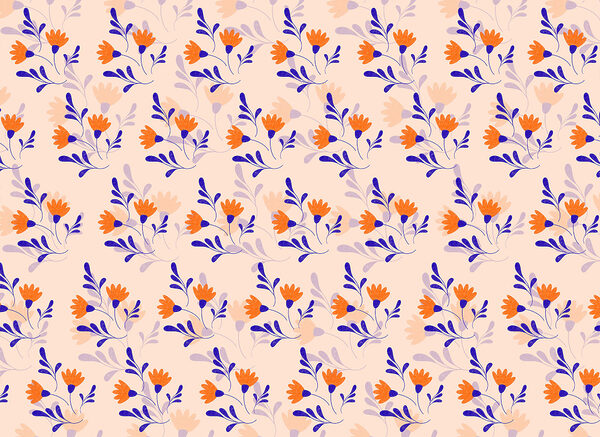 Pattern of flowers and leaves Pattern of flowers and leaves