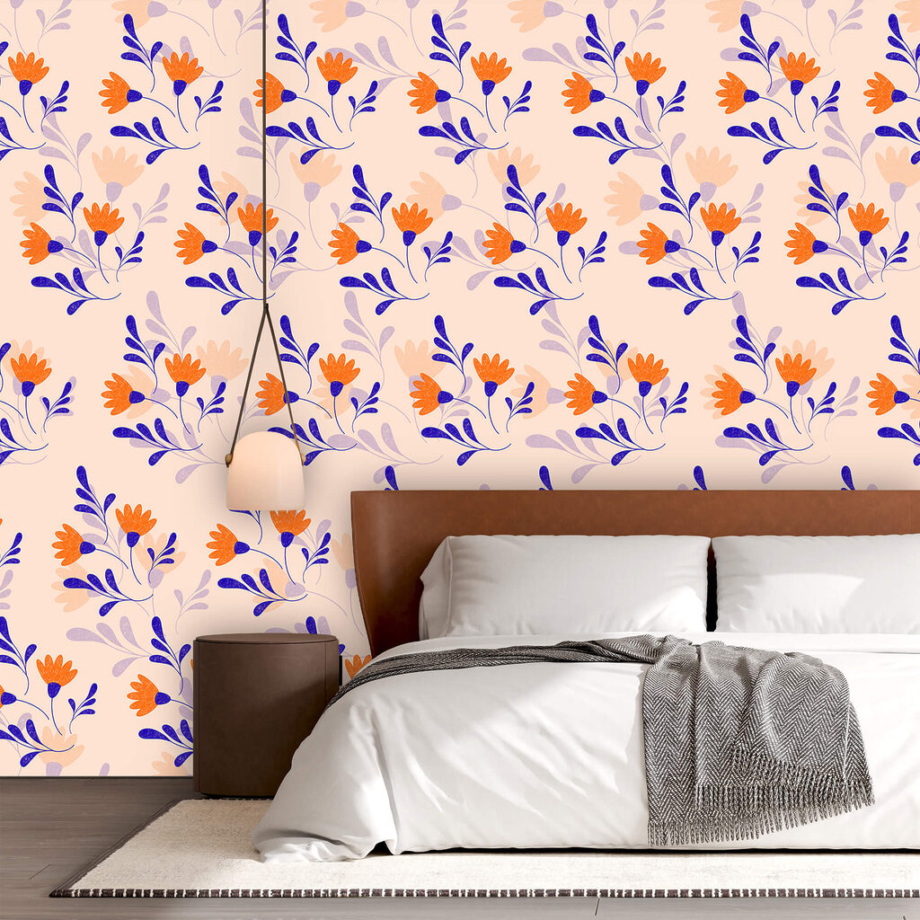 Blumen- und Blattmuster Blumen- und Blattmuster