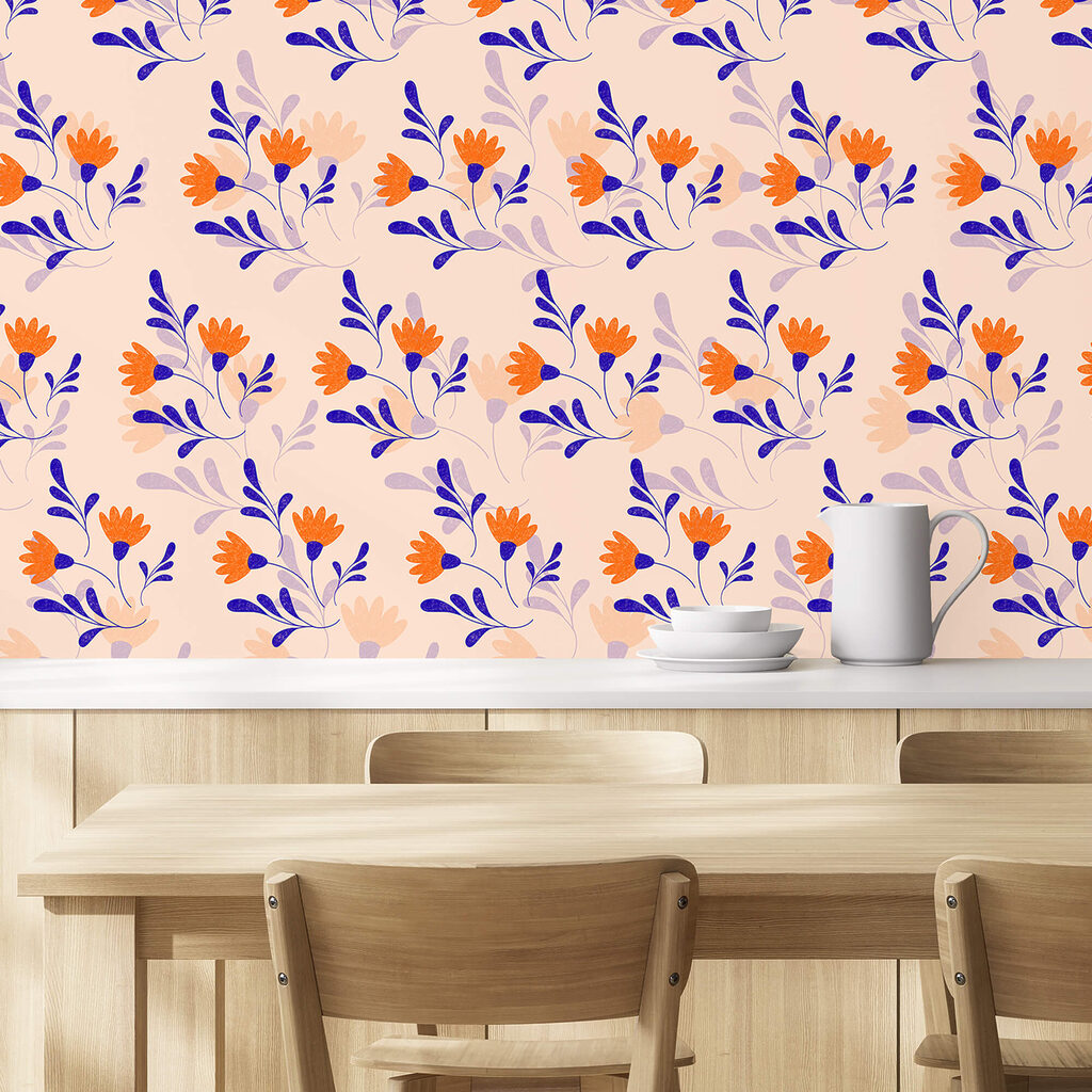 Blumen- und Blattmuster Blumen- und Blattmuster