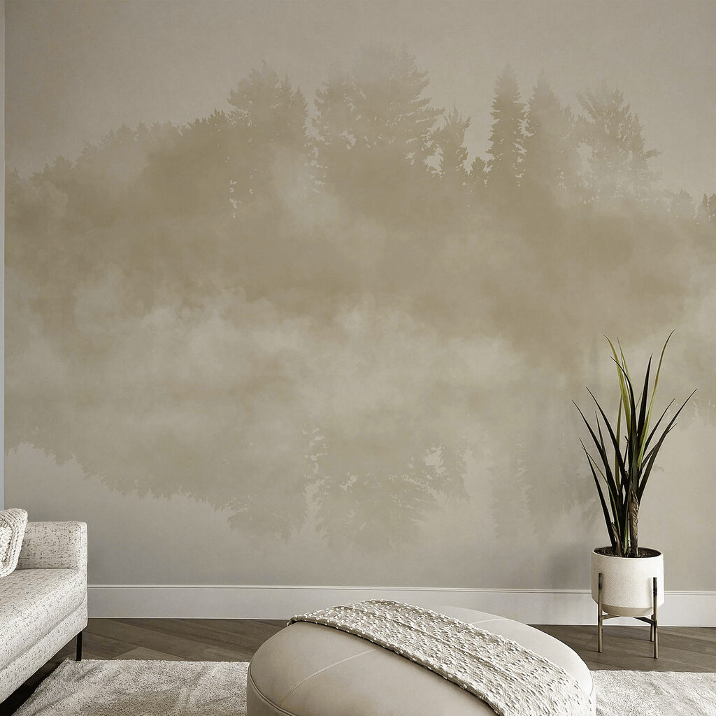 Wolke aus Rauch und Bäumen Wolke aus Rauch und Bäumen