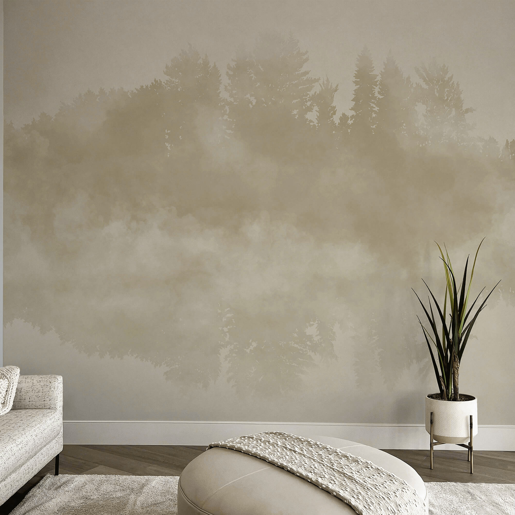 Wolke aus Rauch und Bäumen Wolke aus Rauch und Bäumen