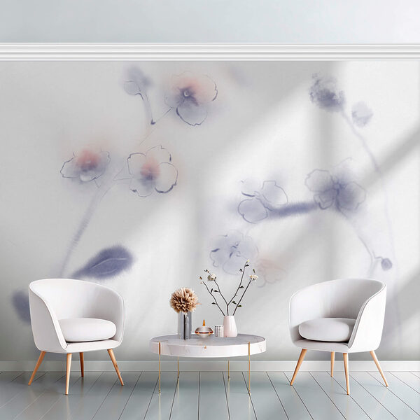 Weiche Blütenblätter in zarten Aquarellfarben