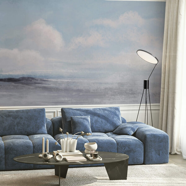 Landschaft mit bewölktem Himmel