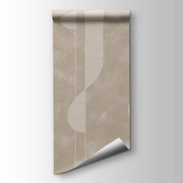 Abstract shapes in soft beige tones