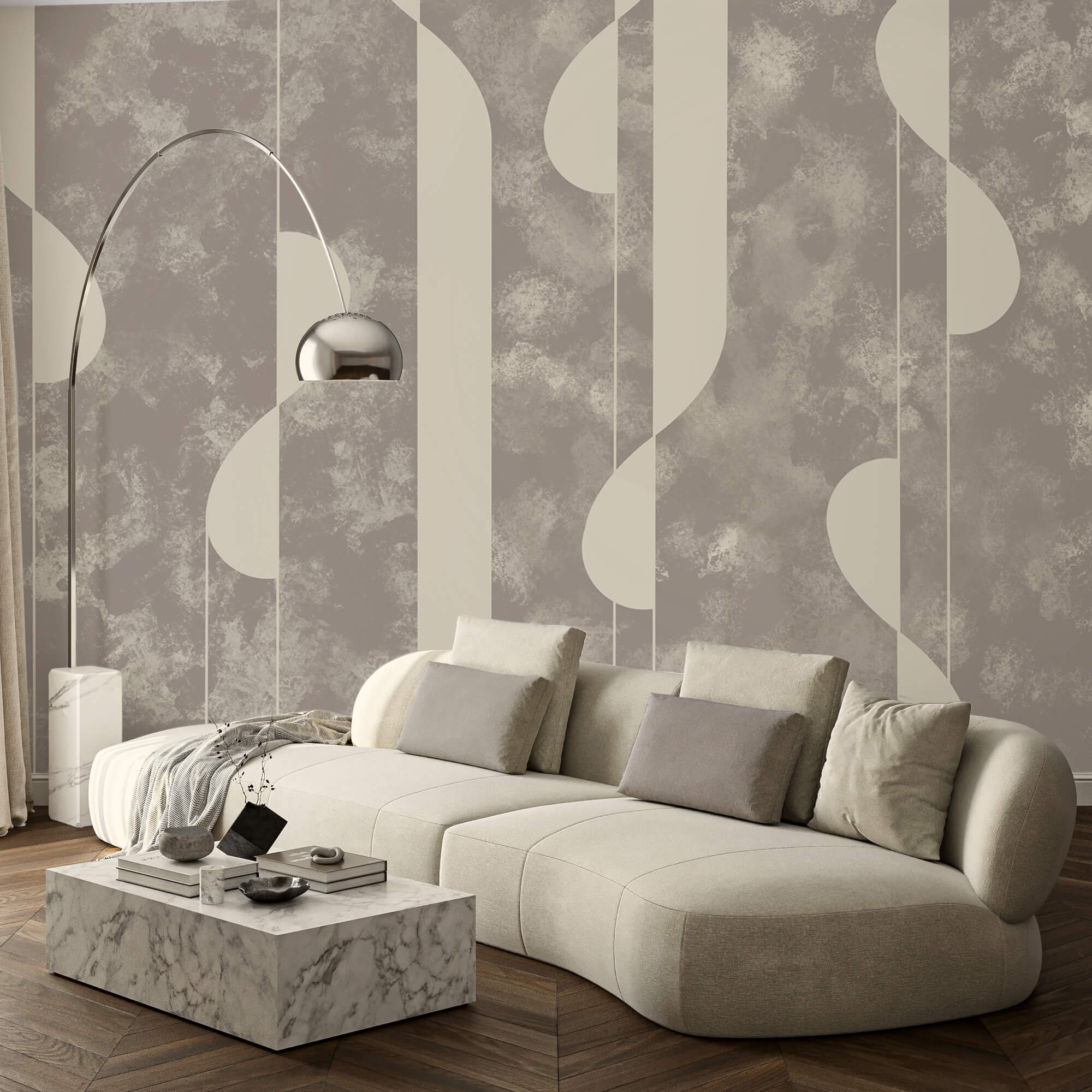 Abstraktes Muster in sanften Farbtönen Abstraktes Muster in sanften Farbtönen