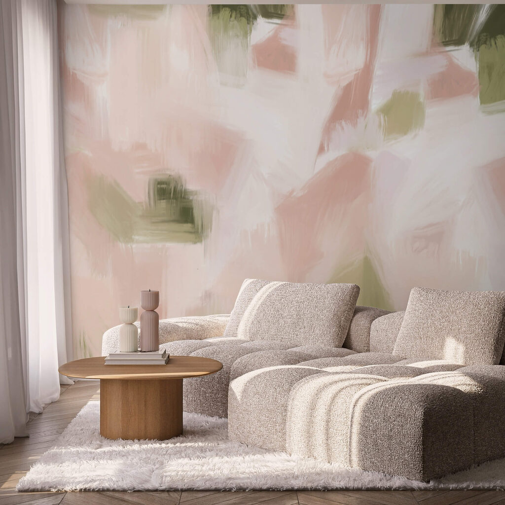 Abstrakte Farbtöne in sanften Pastelltönen