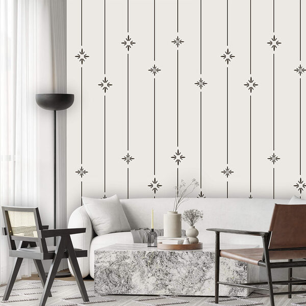 Muster aus Sternen und Linien