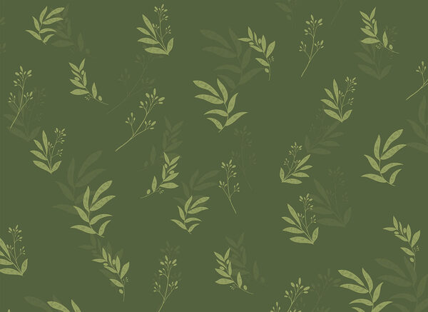 Pattern of leaves on a green background Pattern of leaves on a green background
