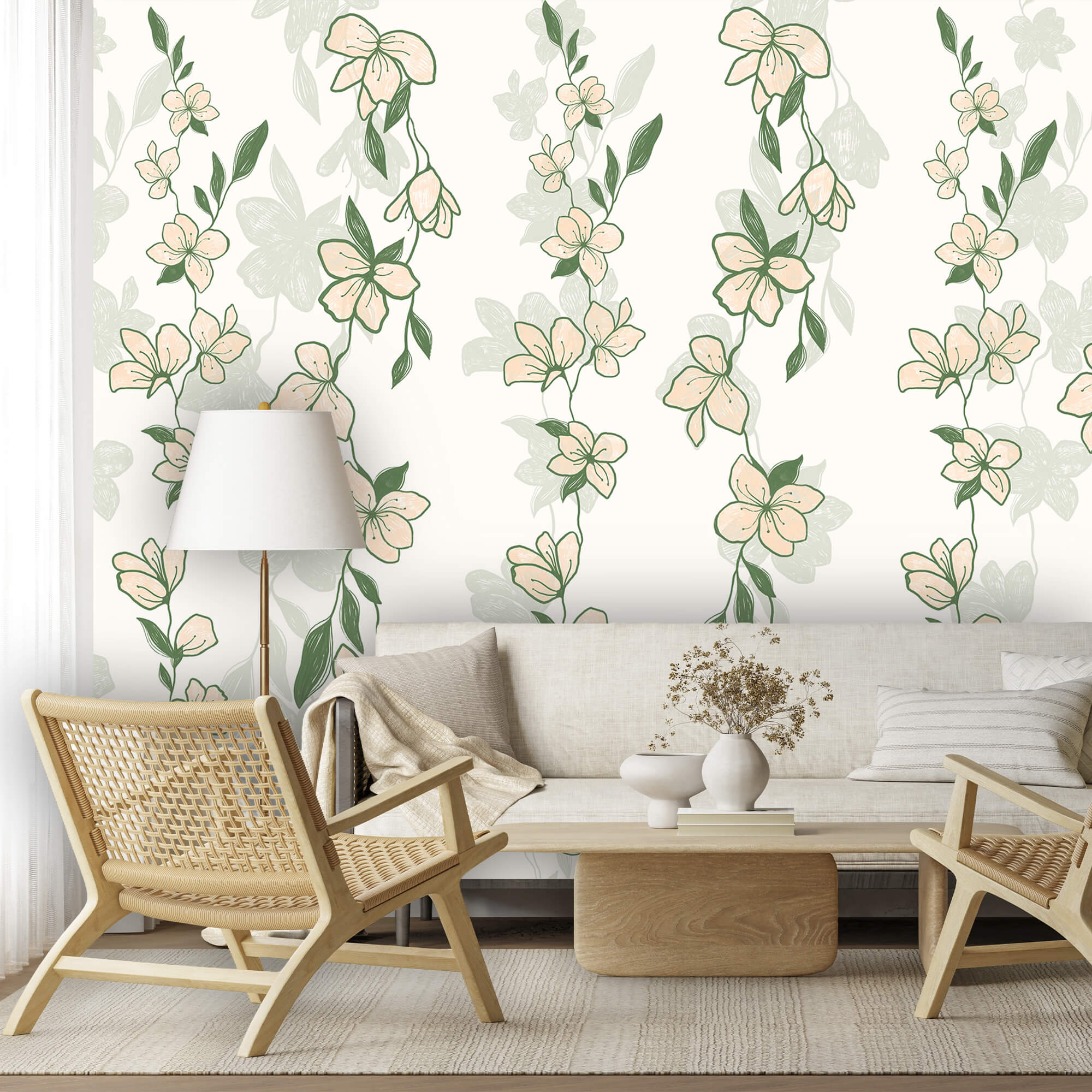 Blumen- und Blattmuster Blumen- und Blattmuster