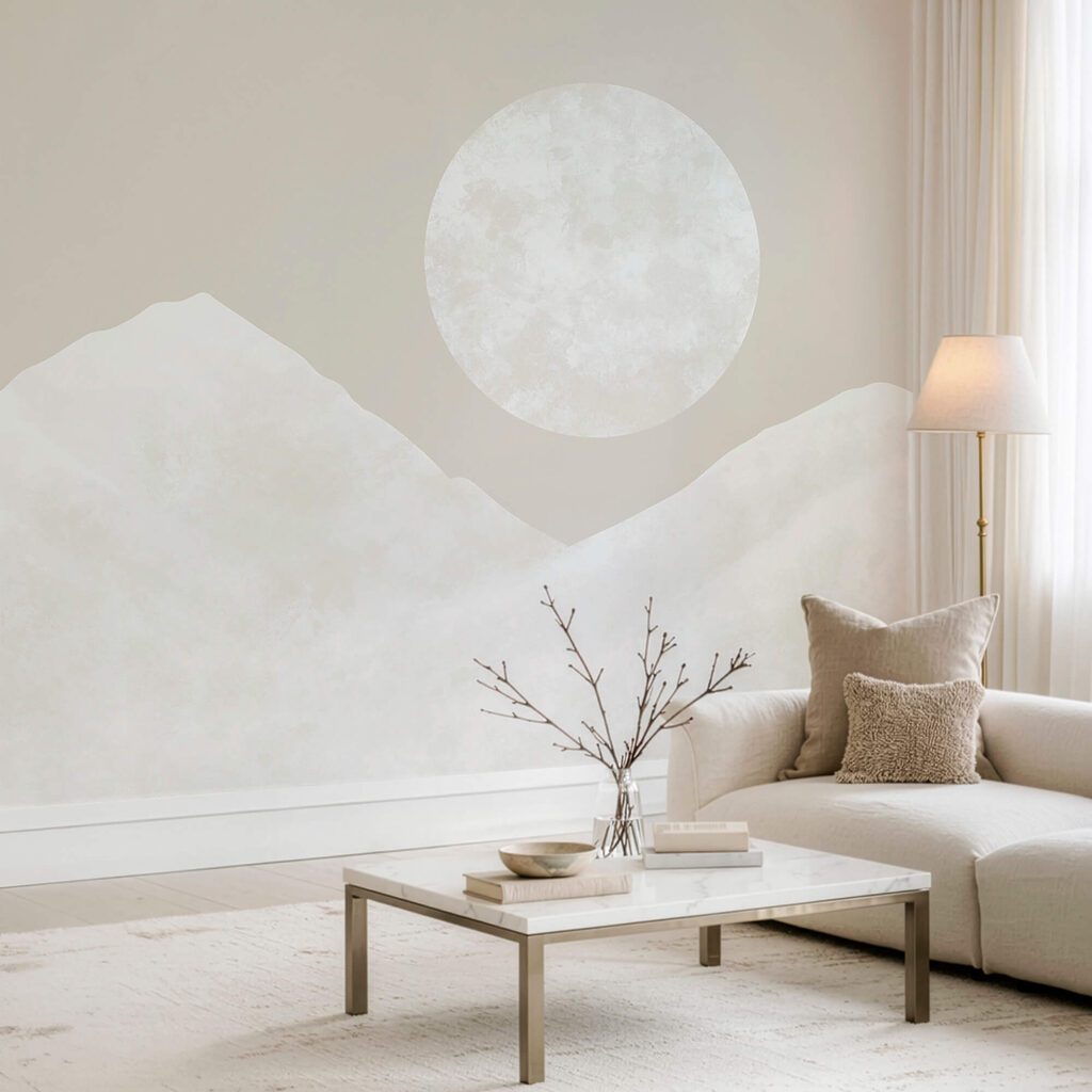 Der Mond über einem Berg Der Mond über einem Berg