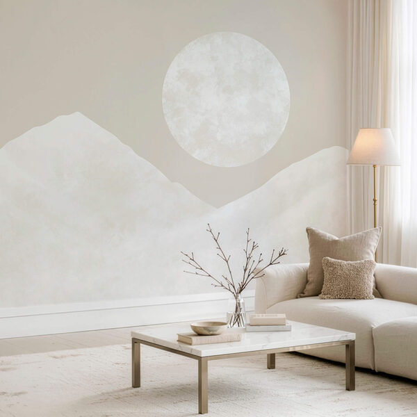 Der Mond über einem Berg Der Mond über einem Berg