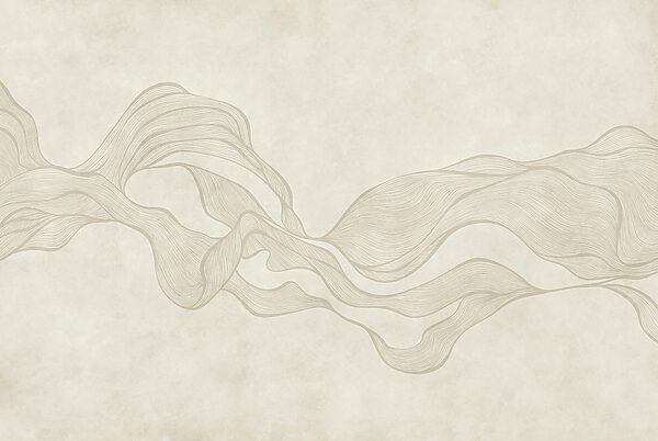 White and tan wavy pattern