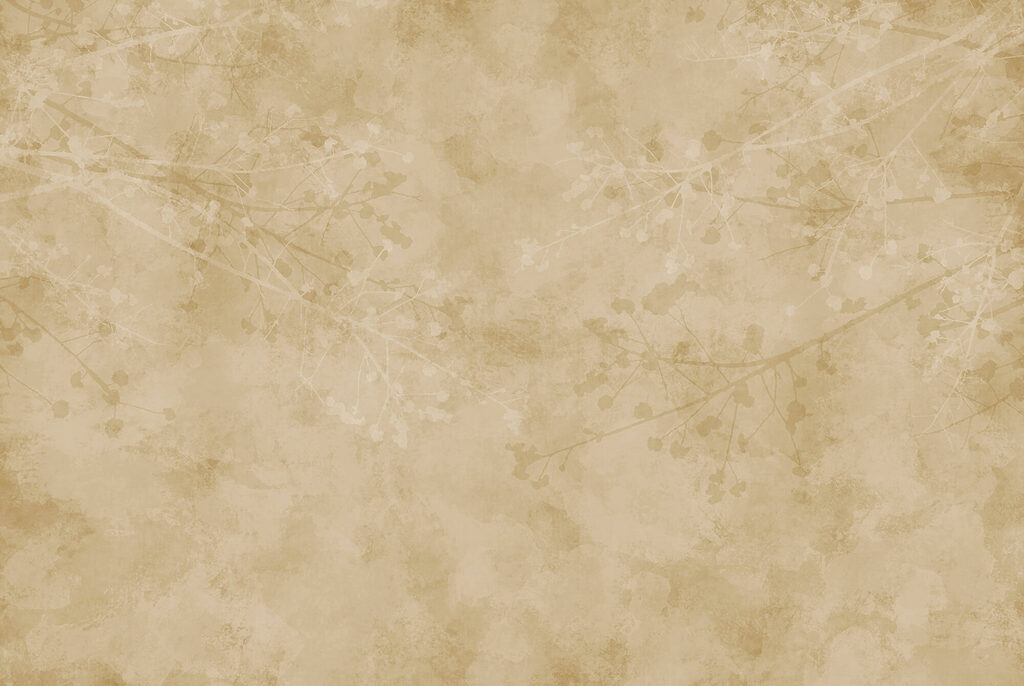 Beige background with branches and leaves Beige background with branches and leaves