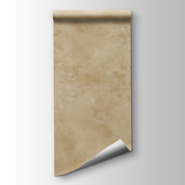 Beige background with branches and leaves Beige background with branches and leaves