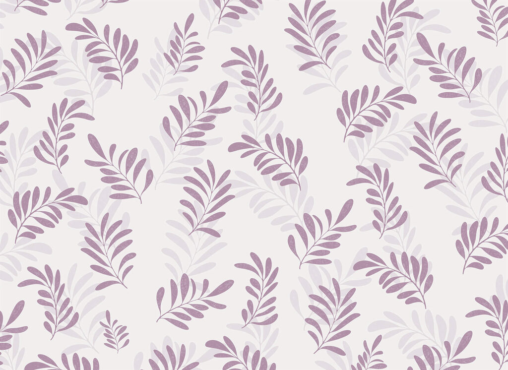 Pattern of purple leaves