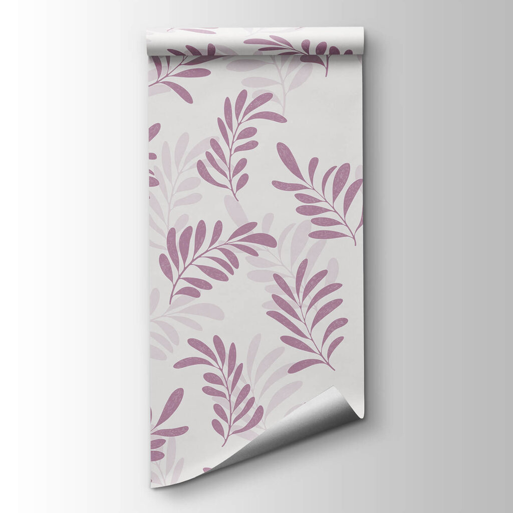 Pattern of purple leaves