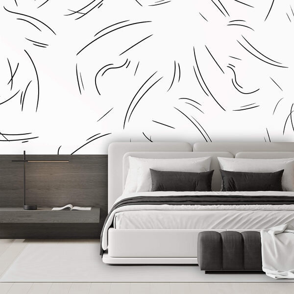 Schwarze Linien auf weißem Hintergrund