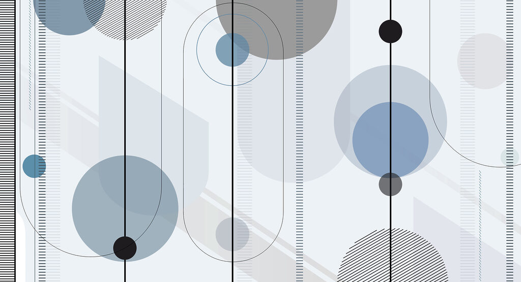 A grey and black circles and lines A grey and black circles and lines