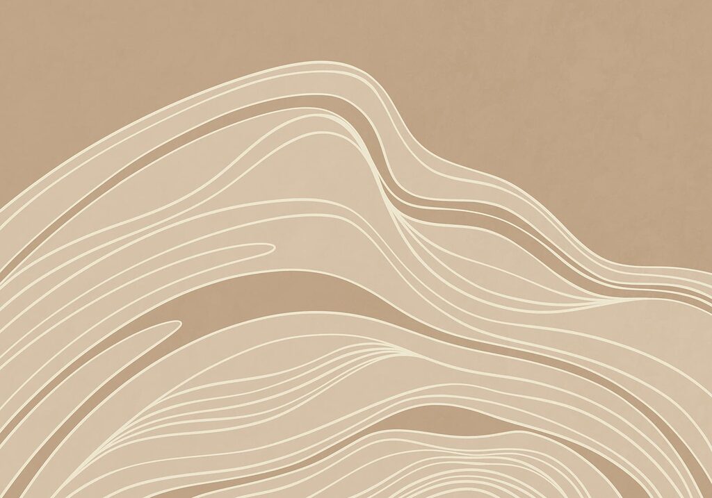Brown and white wavy lines