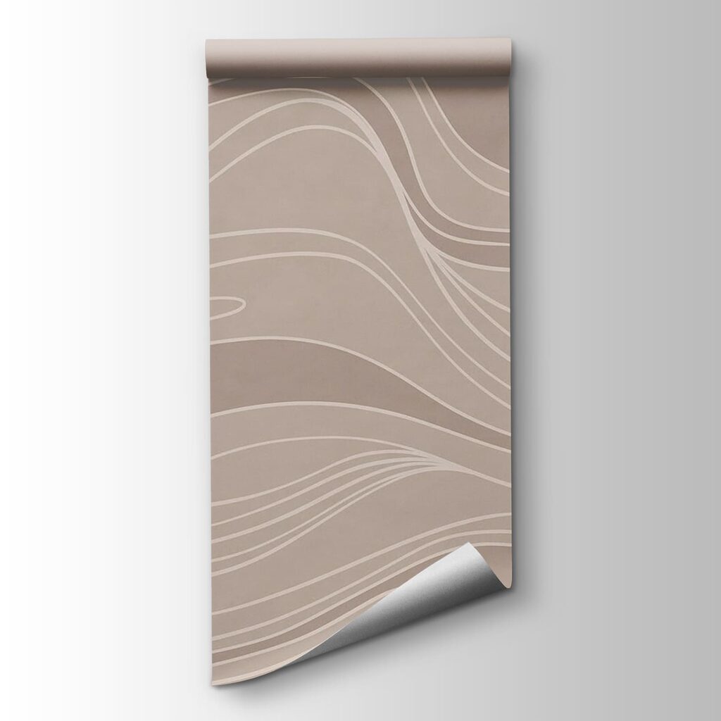 Brown and white wavy lines Brown and white wavy lines