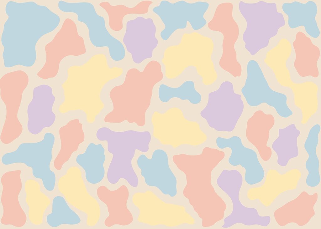 Colorful pattern of spots