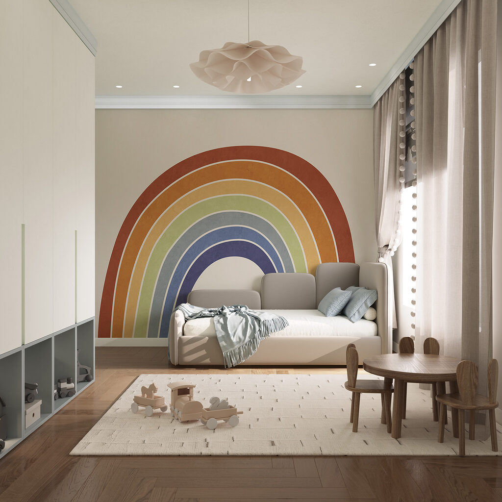 Regenbogen auf weißem Hintergrund Regenbogen auf weißem Hintergrund