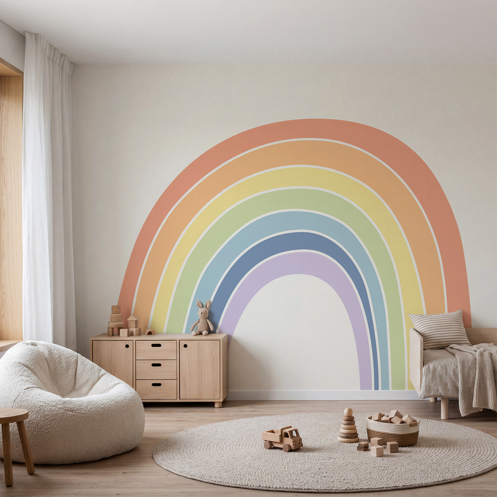 Regenbogen auf weißem Hintergrund Regenbogen auf weißem Hintergrund