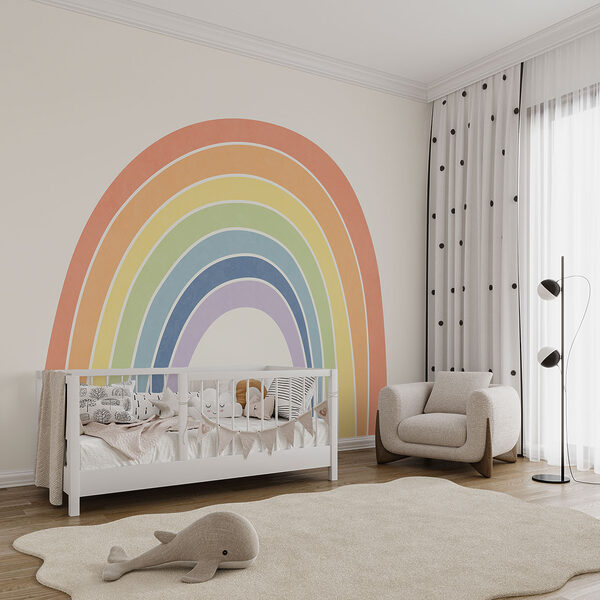 Regenbogen auf weißem Hintergrund Regenbogen auf weißem Hintergrund