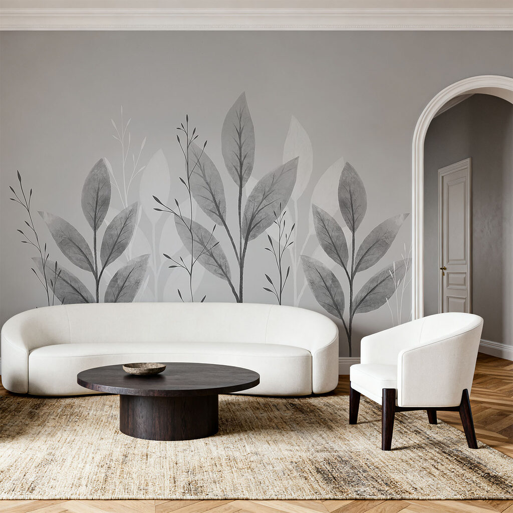 Elegantes, botanisches Design in Schwarz-Weiß Elegantes, botanisches Design in Schwarz-Weiß