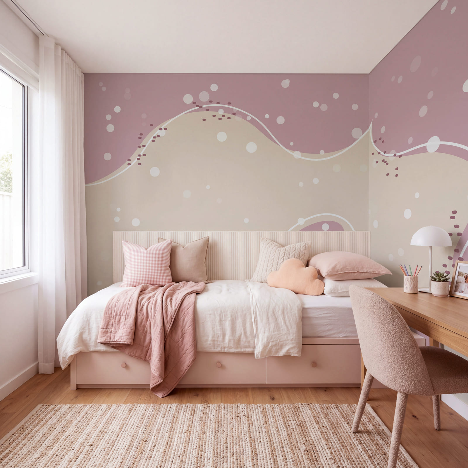 Weißer und rosa Hintergrund Weißer und rosa Hintergrund
